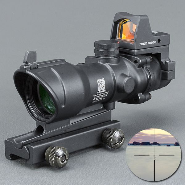 Trijicon ACOG Style 4x32 Scope with Docter Mini Red Dot Light Sensor (Black) for Hunting FREE SHIPPING
Trijicon ACOG Style 4x32 Scope with Docter Mini Red Dot Light Sensor (Black) for Hunting FREE SHIPPING