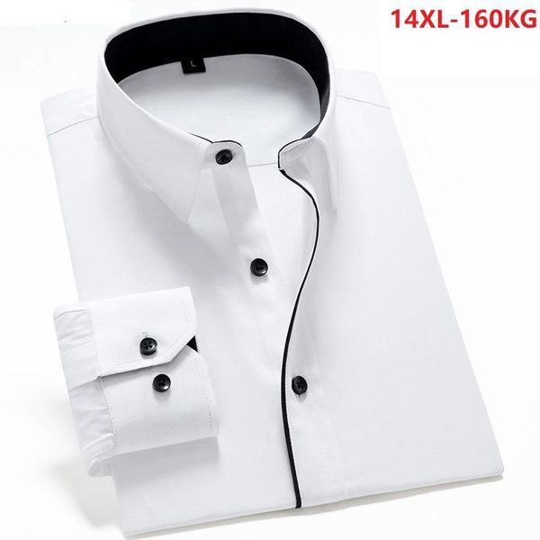 men's business comfort long sleeve lapel stripe xl 14xl to 160kg formal blue shirt, White;black
men's business comfort long sleeve lapel stripe xl 14xl to 160kg formal blue shirt, White;black