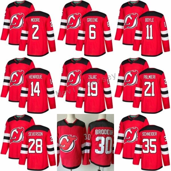 New Jersey Devils Jerseys 2018 New 6 Andy Greene 11 Brian Boyle 14 Adam Henrique 35 Cory Schneider 2 John Moore 28 Damon Severson Red
New Jersey Devils Jerseys 2018 New 6 Andy Greene 11 Brian Boyle 14 Adam Henrique 35 Cory Schneider 2 John Moore 28 Damon Severson Red