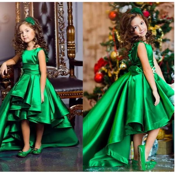 green girls pageant dresses satin a line pleats sash girls flower girls dresses hi lo children birthday dresses kids formal wear, White;red
green girls pageant dresses satin a line pleats sash girls flower girls dresses hi lo children birthday dresses kids formal wear, White;red