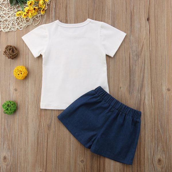 fashion kids baby girl sunflower print t-shirt denim shorts pants jeans clothes set, White
fashion kids baby girl sunflower print t-shirt denim shorts pants jeans clothes set, White