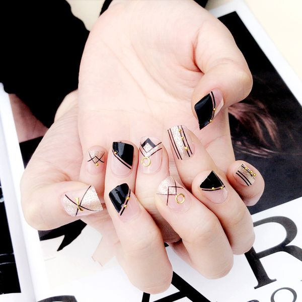 24pcs fashion long fake nails tips marble texture style false nails tips fake nail with glue for fashion girls, Red;gold
24pcs fashion long fake nails tips marble texture style false nails tips fake nail with glue for fashion girls, Red;gold