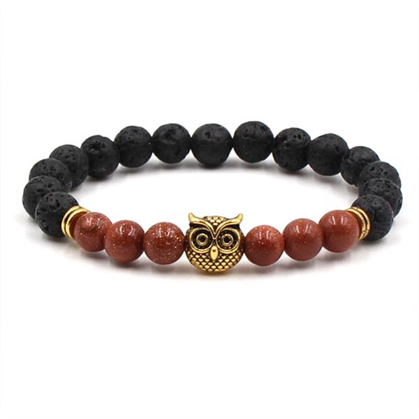 fashion agate buddha beads jewelry lava volcanic stone owl head bracelet 8 mm beads and volcanic rock people jewelery yoga bracelet gift, Black
fashion agate buddha beads jewelry lava volcanic stone owl head bracelet 8 mm beads and volcanic rock people jewelery yoga bracelet gift, Black