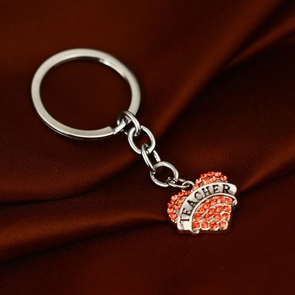 12 pc/lot thanks gift for teachers rhinestone crystal charm keyring love heart teacher keychain car key ring women men jewelry, Silver
12 pc/lot thanks gift for teachers rhinestone crystal charm keyring love heart teacher keychain car key ring women men jewelry, Silver