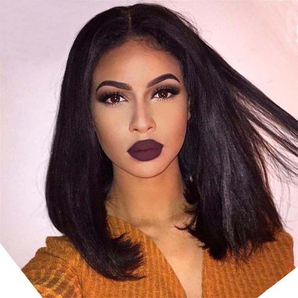 brazilian straight short human hair wigs for black women 150 density brazilian lace front human hair bob wigs with baby hair, Black;brown
brazilian straight short human hair wigs for black women 150 density brazilian lace front human hair bob wigs with baby hair, Black;brown