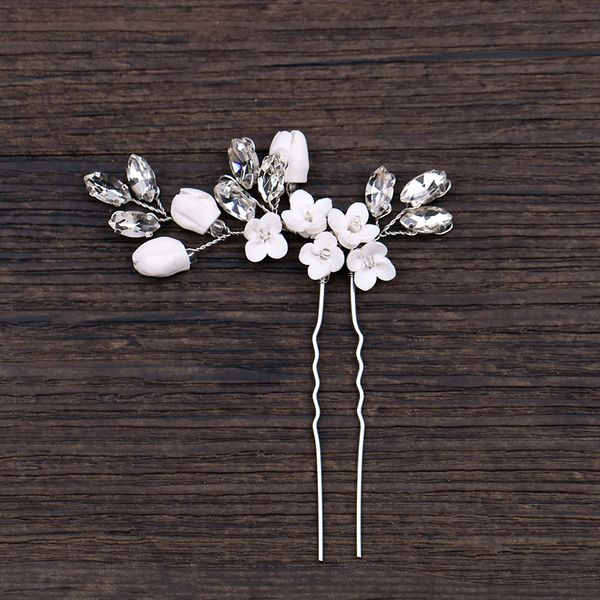 1pcs silver crystal handmade flower hair pins wedding hair jewelry accessories bridal head decoration pins girl's ornament, Golden;white
1pcs silver crystal handmade flower hair pins wedding hair jewelry accessories bridal head decoration pins girl's ornament, Golden;white