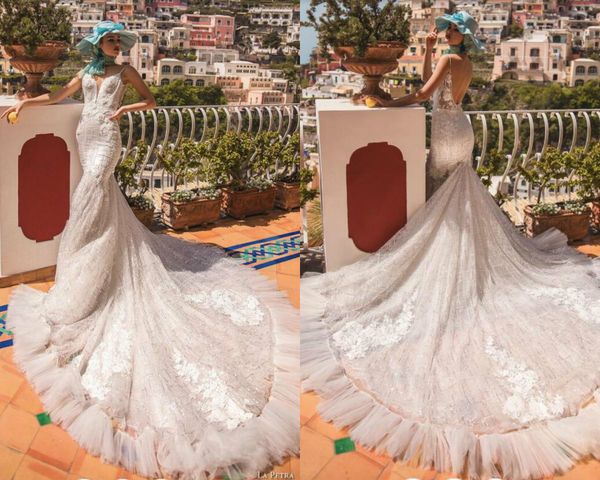 2019 русалка свадебные платья спагетти sexy backless длинный шлейф кружева 3d цветочные аппликации блестки роскошные пляжные свадебные плать, White
2019 русалка свадебные платья спагетти sexy backless длинный шлейф кружева 3d цветочные аппликации блестки роскошные пляжные свадебные плать, White
