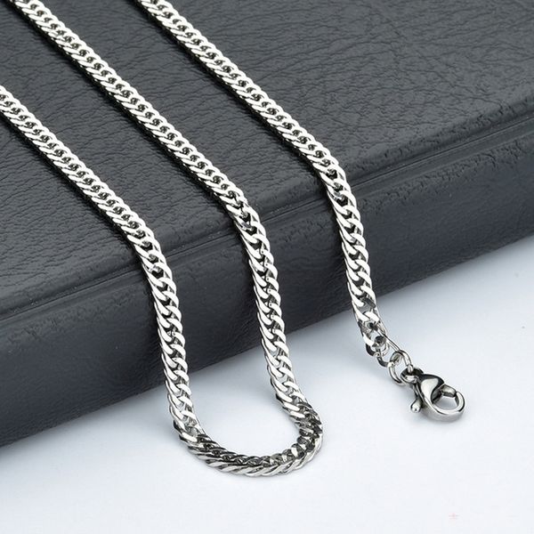 50pcs 4mm silver tone stainless steel men boy's curb link chain necklace suit for pendant 18"-30
50pcs 4mm silver tone stainless steel men boy's curb link chain necklace suit for pendant 18"-30