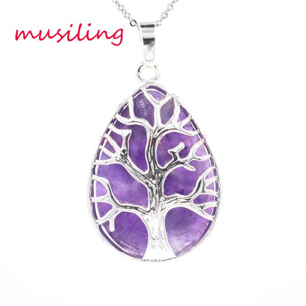 water drop life tree pendants necklace chain jewelry for women charms bohemian healing chakra wicca witch amulet fashion jewelry, Silver
water drop life tree pendants necklace chain jewelry for women charms bohemian healing chakra wicca witch amulet fashion jewelry, Silver