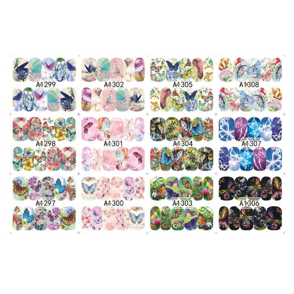 12pcs colorful beauty butterfly nail art adhesive sticker complete decals wraps water transfer manicure tips for diy, Black
12pcs colorful beauty butterfly nail art adhesive sticker complete decals wraps water transfer manicure tips for diy, Black