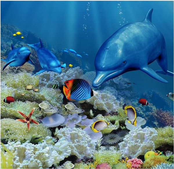 3d pvc floor wallpaper for bathroom dolphin underwater world 3d three-dimensional bathroom floor tile floor painting
3d pvc floor wallpaper for bathroom dolphin underwater world 3d three-dimensional bathroom floor tile floor painting