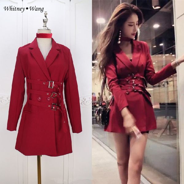whitney wang 2018 autumn fashion streetwear girdle blazer women coat blazers ww-1932, White;black
whitney wang 2018 autumn fashion streetwear girdle blazer women coat blazers ww-1932, White;black