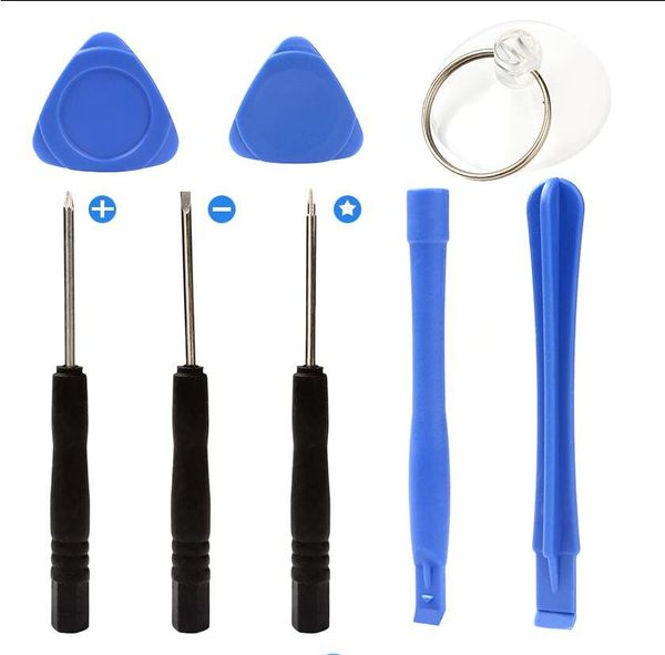

cell phone reparing tools 8 in 1 repair pry kit opening tools pentalobe torx slotted screwdriver for apple iphone 4 4s 5 5s 6 moblie phone