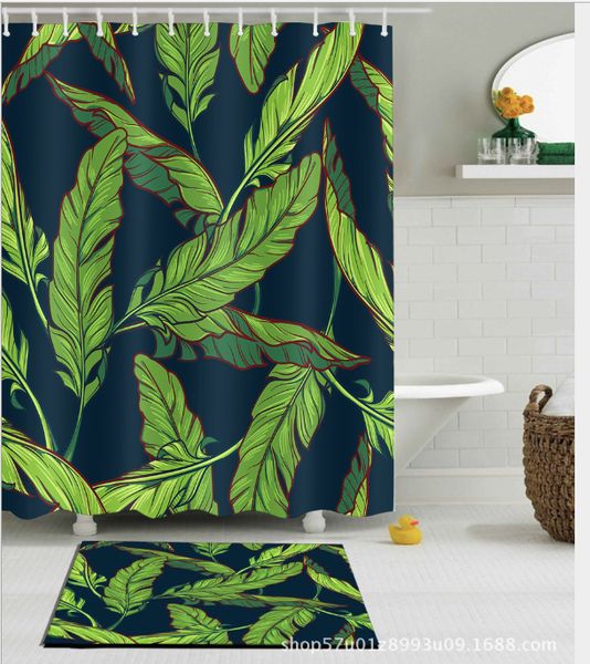 waterproof mildewproof polyester shower curtain forest palm leaves pattern fashion painting jungle of exotic tropic plants water floor mats
waterproof mildewproof polyester shower curtain forest palm leaves pattern fashion painting jungle of exotic tropic plants water floor mats