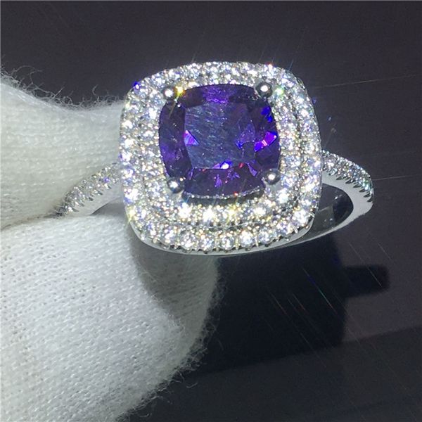 women luxury jewelry cushion cut 3ct purple 5a zircon crwomen luxury jewelry cushion cut 3ct purple 5a zircon crystal 925 sterling silver en, Slivery;golden
women luxury jewelry cushion cut 3ct purple 5a zircon crwomen luxury jewelry cushion cut 3ct purple 5a zircon crystal 925 sterling silver en, Slivery;golden