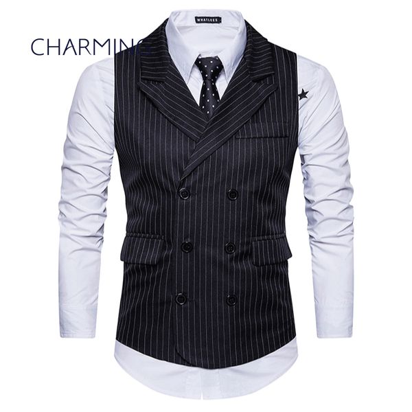 nice vest for men mens pinstripe suit sleeveless vest jacket cool vests for guys mens designer vests, Black
nice vest for men mens pinstripe suit sleeveless vest jacket cool vests for guys mens designer vests, Black
