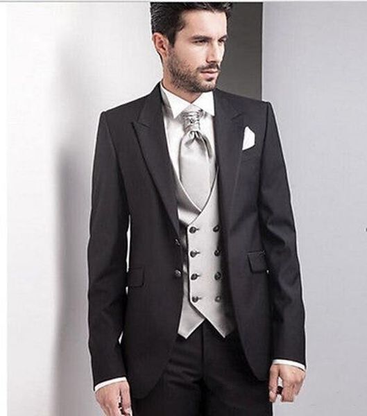 brand new black men 3 piece suit wedding tuxedos excellent groom tuxedos peak lapel two button men blazer(jacket+pants+tie+vest) 509, Black;gray
brand new black men 3 piece suit wedding tuxedos excellent groom tuxedos peak lapel two button men blazer(jacket+pants+tie+vest) 509, Black;gray