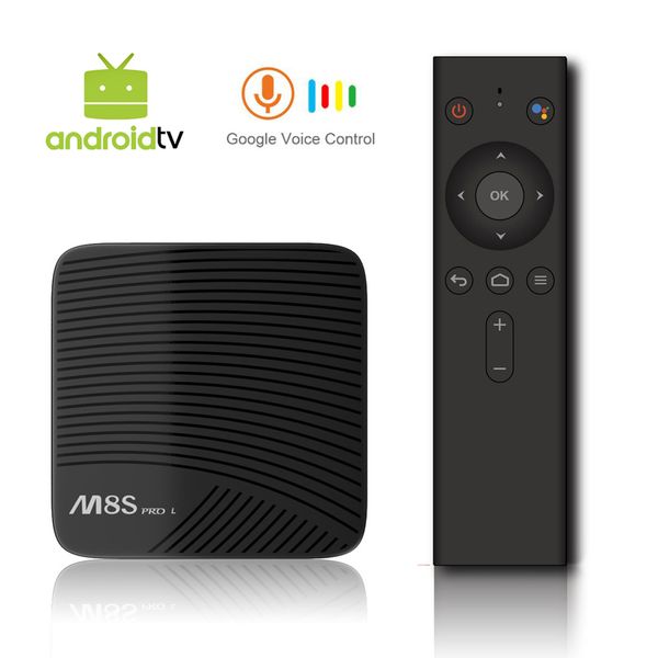 

mecool m8s pro l 4k tv box android 7.1 smart tv box 3gb 16gb amlogic s912 cortex - a53 cpu bluetooth 4.1 + hs with voice control