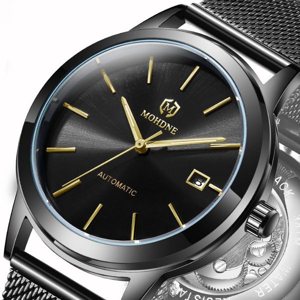 wengle new fashion mesh belt mechanical watches waterproof men automatic calendar tempered glass mirror student business mechanical watches, Slivery;brown
wengle new fashion mesh belt mechanical watches waterproof men automatic calendar tempered glass mirror student business mechanical watches, Slivery;brown