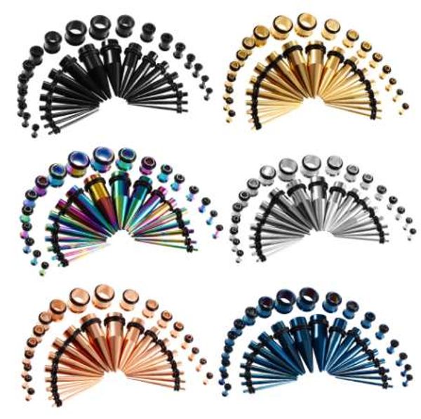 36pcs/lot stainless steel ear taper expander & single flared ear tunnel plugs kit 14g-00g ear stretcher gauges set body, Silver
36pcs/lot stainless steel ear taper expander & single flared ear tunnel plugs kit 14g-00g ear stretcher gauges set body, Silver