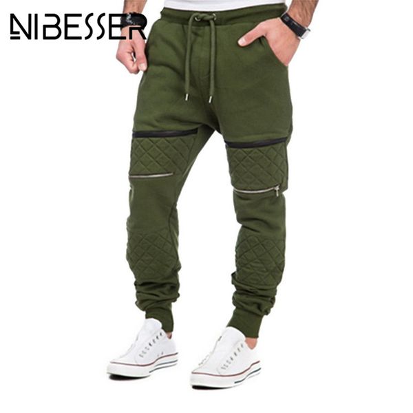 nibesser 2018 men pants fitness elastic workout sweatpants male casual zipper jogger trousers loose gyms pants plus size, Black
nibesser 2018 men pants fitness elastic workout sweatpants male casual zipper jogger trousers loose gyms pants plus size, Black