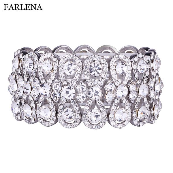 wedding jewelry luxury full crystal rhinestones gold color bracelets for women bride stretch rope wide bracelets & bangles gift, Golden;silver
wedding jewelry luxury full crystal rhinestones gold color bracelets for women bride stretch rope wide bracelets & bangles gift, Golden;silver