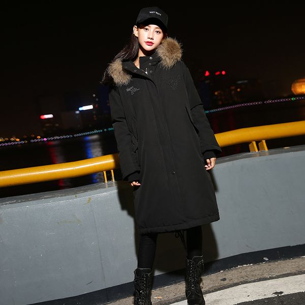youth fashion long men's down jacket loose large size white duck down thick raccoon fur large fur collar men's winter coat, Black
youth fashion long men's down jacket loose large size white duck down thick raccoon fur large fur collar men's winter coat, Black