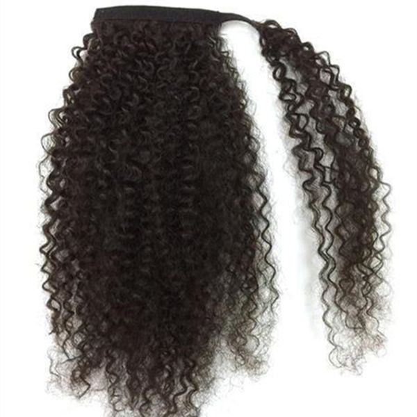 new arrive human hair ponytail virgin brazilian hair long kinky curly drawstring ponytail extensinons 8a grade 18inch #1b 120g, Black
new arrive human hair ponytail virgin brazilian hair long kinky curly drawstring ponytail extensinons 8a grade 18inch #1b 120g, Black