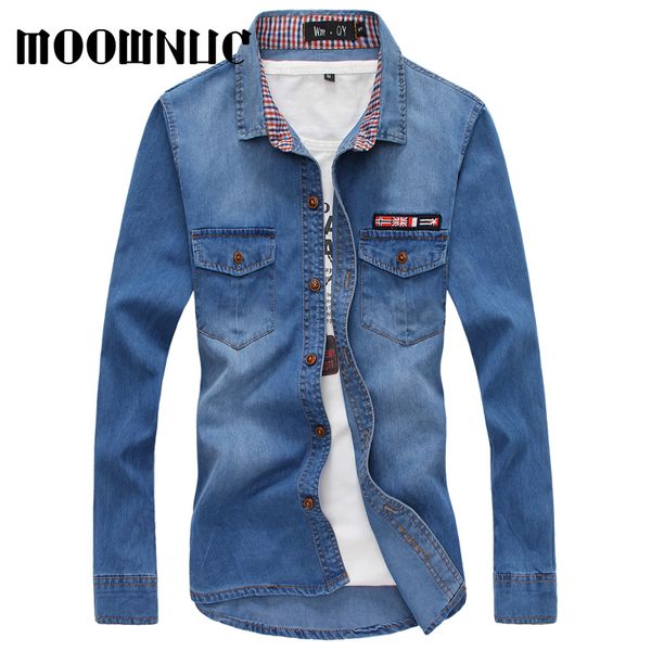 autumn hip-hop denim fashion shirts slim fit long sleeve casual new mwc cowboy cloth high-quality moownuc summer men blue jacket, White;black
autumn hip-hop denim fashion shirts slim fit long sleeve casual new mwc cowboy cloth high-quality moownuc summer men blue jacket, White;black