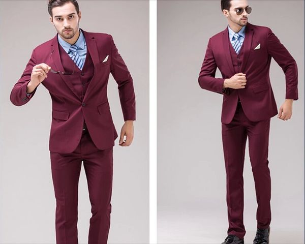 custom made groomsmen notch lapel groom tuxedos burgundy men suits wedding/prom man blazer/bridegroom ( jacket+pants+vest+tie ) m583, Black;gray
custom made groomsmen notch lapel groom tuxedos burgundy men suits wedding/prom man blazer/bridegroom ( jacket+pants+vest+tie ) m583, Black;gray