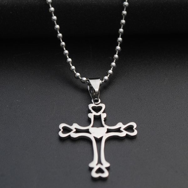 1pcs stainless steel multilayer love heart cross religious necklace jesus faith charm hospital life symbol lucky mother men's women, Silver
1pcs stainless steel multilayer love heart cross religious necklace jesus faith charm hospital life symbol lucky mother men's women, Silver