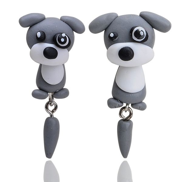 handmade 3d animal grey dog polymer clay ear studs cartoon pet earring fashion jewelry cartoon earrings women gift d448l, Golden;silver
handmade 3d animal grey dog polymer clay ear studs cartoon pet earring fashion jewelry cartoon earrings women gift d448l, Golden;silver