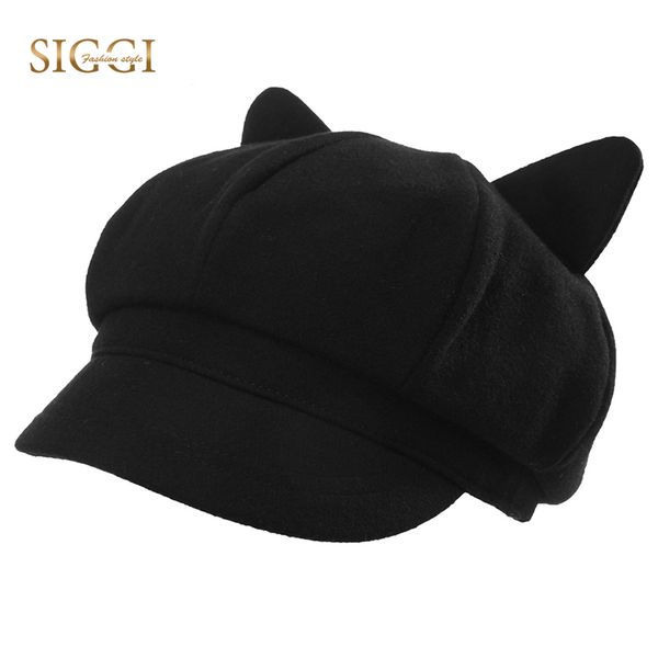 siggi family berets hats for women girls solid woolen soft cute cat ear soft front brim gorras planas casual caps 89067, Blue;gray
siggi family berets hats for women girls solid woolen soft cute cat ear soft front brim gorras planas casual caps 89067, Blue;gray