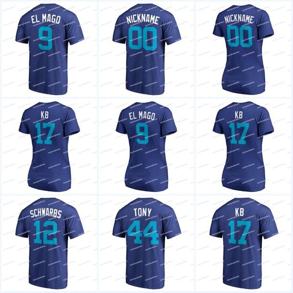 men 9 javier "el mago" 44 "tony" 2018 players weekend t-shirt 17 "kb" 40 contreras "willy the beast", Blue;black
men 9 javier "el mago" 44 "tony" 2018 players weekend t-shirt 17 "kb" 40 contreras "willy the beast", Blue;black
