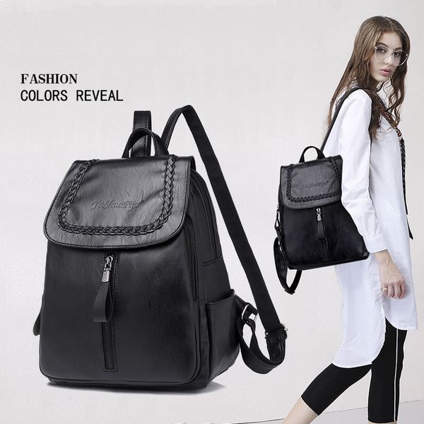 black backpack female 2018 casual fashion shoulder bag printed simple portable shoulder bag mochila backpack female leather
black backpack female 2018 casual fashion shoulder bag printed simple portable shoulder bag mochila backpack female leather
