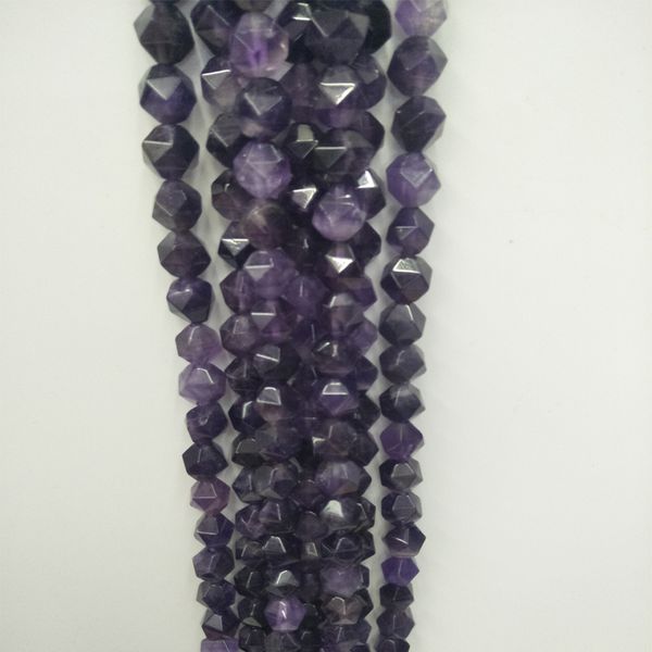 6mm 8mm 10mm large faceted natural amethyst stone beads rhombic section round loose purple quartz stone beads fit diy jewelry, Black
6mm 8mm 10mm large faceted natural amethyst stone beads rhombic section round loose purple quartz stone beads fit diy jewelry, Black