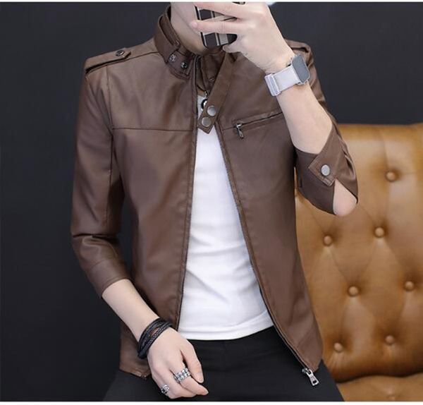 men's spring autumn european and american fashion korean new boutique personality handsome thin locomotive leather jacket /m-4xl, Black
men's spring autumn european and american fashion korean new boutique personality handsome thin locomotive leather jacket /m-4xl, Black