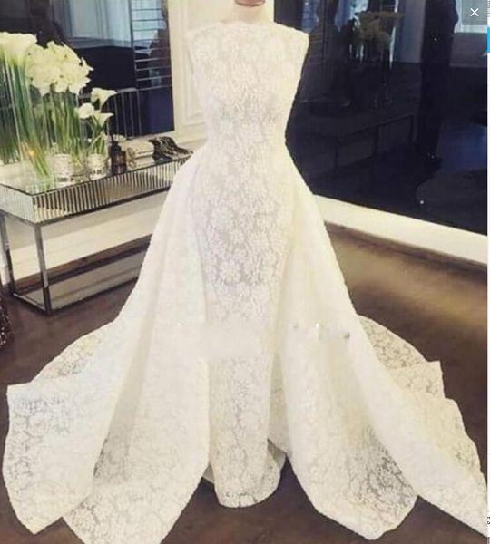 vintage overskirts wedding dress sweep train sleeveless full lace wedding dress back zipper custom made country style bridal gowns, White
vintage overskirts wedding dress sweep train sleeveless full lace wedding dress back zipper custom made country style bridal gowns, White