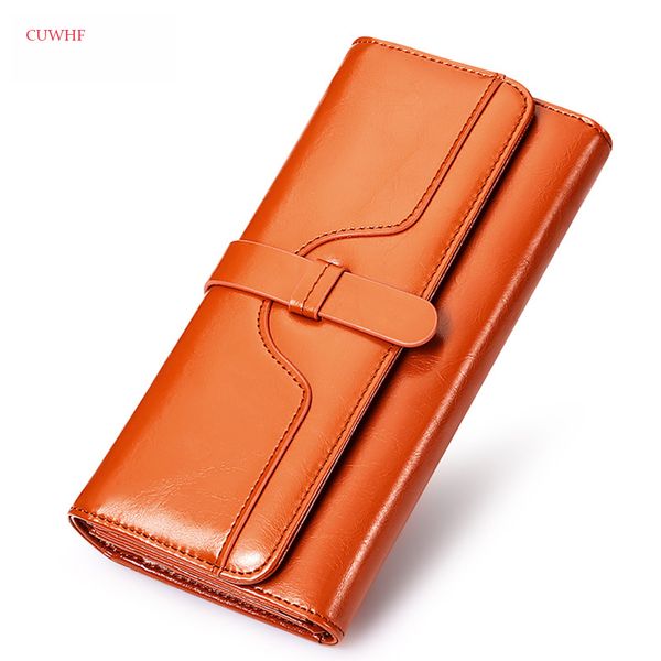 cuwhf new arrivals fashion oil wax long women wallets female split genuine leather wallet women ladies purse zipper phone bag, Red;black
cuwhf new arrivals fashion oil wax long women wallets female split genuine leather wallet women ladies purse zipper phone bag, Red;black