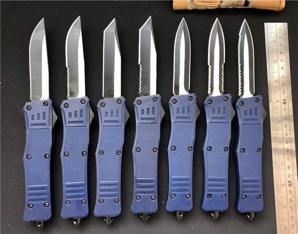 Dark Blue A161 dual action auto Tactical Knife 8 blade styles Combat EDC Camping gear Survival Knife A163 Large 616 Knives P54Q
Dark Blue A161 dual action auto Tactical Knife 8 blade styles Combat EDC Camping gear Survival Knife A163 Large 616 Knives P54Q