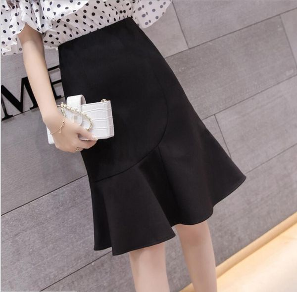 empire trumpet / mermaid female summer 2018 new fashion lapskirt long ruffled skirt, Black
empire trumpet / mermaid female summer 2018 new fashion lapskirt long ruffled skirt, Black