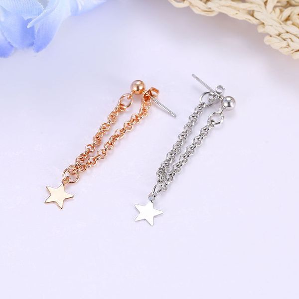 simple star style long two tassels elegant silver golden drop earrings dangle earrings for women
simple star style long two tassels elegant silver golden drop earrings dangle earrings for women