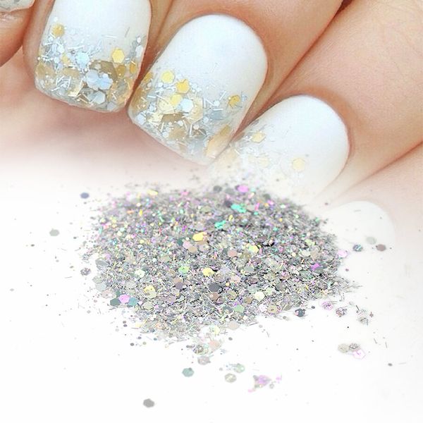20g 3colors ab/golden/silver mix nail glitter powder hexagon sequins powder for nail art decoration, Silver;gold
20g 3colors ab/golden/silver mix nail glitter powder hexagon sequins powder for nail art decoration, Silver;gold