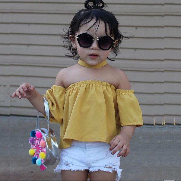 toddler baby girls clothing set chest t-shirt hole short pants outfits summer kids clothing sets, White
toddler baby girls clothing set chest t-shirt hole short pants outfits summer kids clothing sets, White