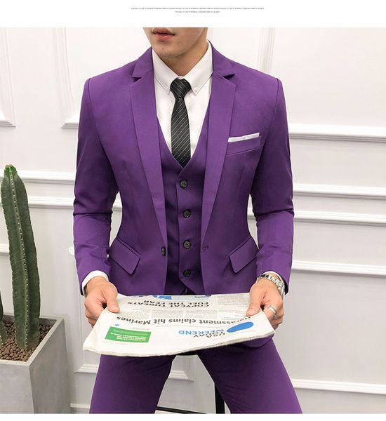new brand handsome black notched collar one button 3 pieces (jacket+pants+vest) trim fit men suit groom tuxedos, Black;gray
new brand handsome black notched collar one button 3 pieces (jacket+pants+vest) trim fit men suit groom tuxedos, Black;gray