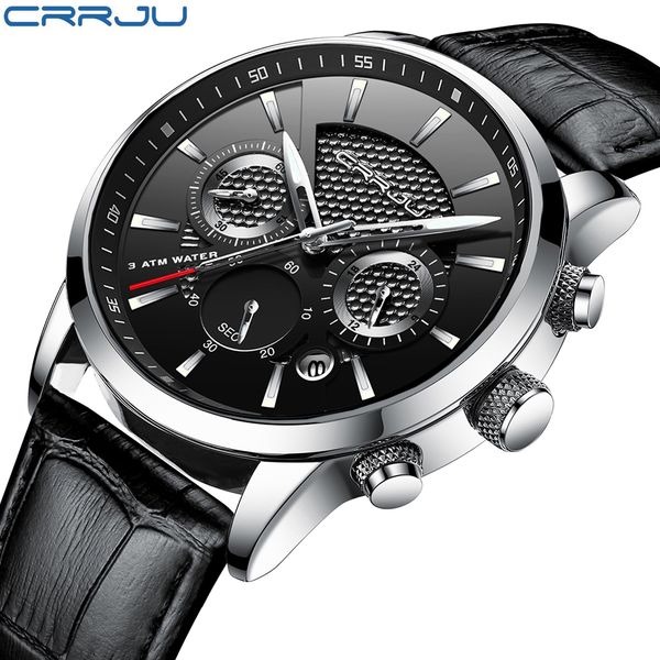 crrju new fashion sport quartz watches men luxury business leather watch waterproof wristwatches male clock relogio masculino, Slivery;brown
crrju new fashion sport quartz watches men luxury business leather watch waterproof wristwatches male clock relogio masculino, Slivery;brown