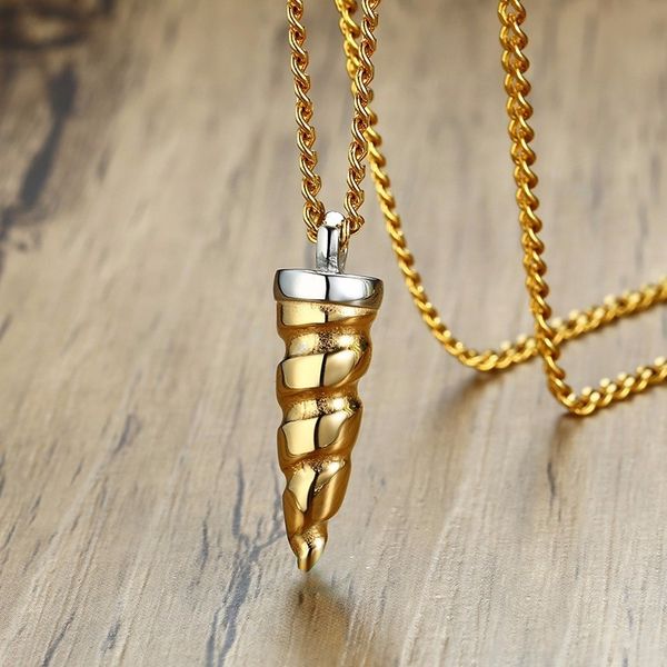unicorn horn pendant necklace for men gold tone stainless steel spiral horn jewellery perfect for mythical jewelry lovers 24 in, Silver
unicorn horn pendant necklace for men gold tone stainless steel spiral horn jewellery perfect for mythical jewelry lovers 24 in, Silver