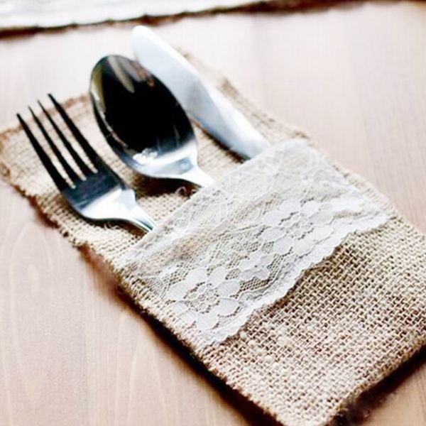 natural jute lace pockets rustic wedding tableware packaging fork & knife burlap holder cutlery pocket
natural jute lace pockets rustic wedding tableware packaging fork & knife burlap holder cutlery pocket