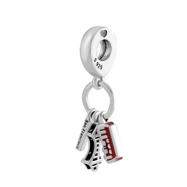 pandulaso san francisco highlights charm fit for original charms 925 silver bracelets for woman diy fashion beads for jewelry making, Black
pandulaso san francisco highlights charm fit for original charms 925 silver bracelets for woman diy fashion beads for jewelry making, Black