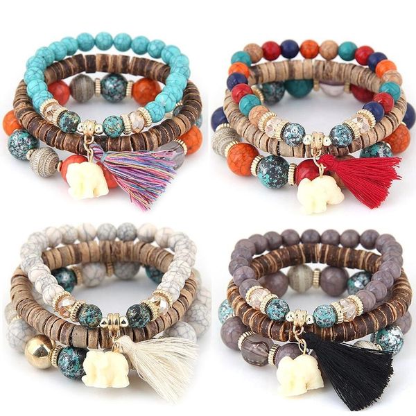 women wood beads bracelets fashion boho small elephant charm lady bracelets set vintage style popular jewelry ing, Black
women wood beads bracelets fashion boho small elephant charm lady bracelets set vintage style popular jewelry ing, Black